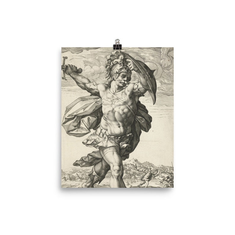 Horatius Cocles at the Pons Sublicius Poster Print