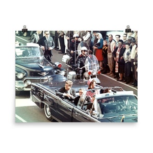 John F. Kennedy Limousine in Dallas (November 22, 1963) Poster Print