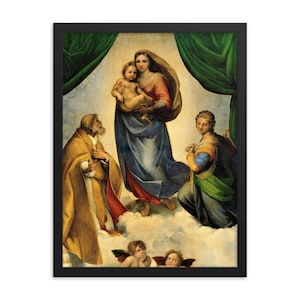 Sistine Madonna by Raphael Framed Print