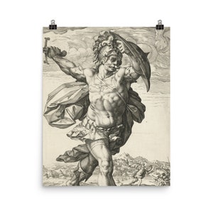 Horatius Cocles at the Pons Sublicius Poster Print