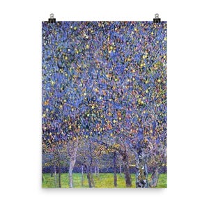 Gustav Klimt Pear Tree Art Nouveau Poster: Vintage Home Decor
