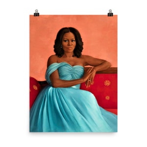 Michelle Obama Official Portrait Poster Print