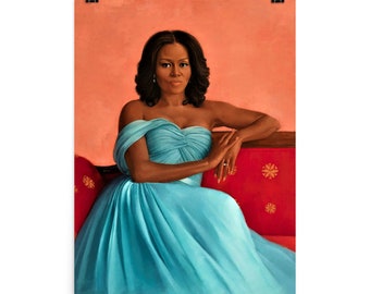 Michelle Obama Official Portrait Poster Print