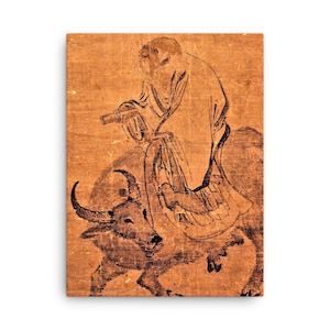 Lao Tzu Poster, Taoism Art Print Canvas Print - Canvas Wall Art