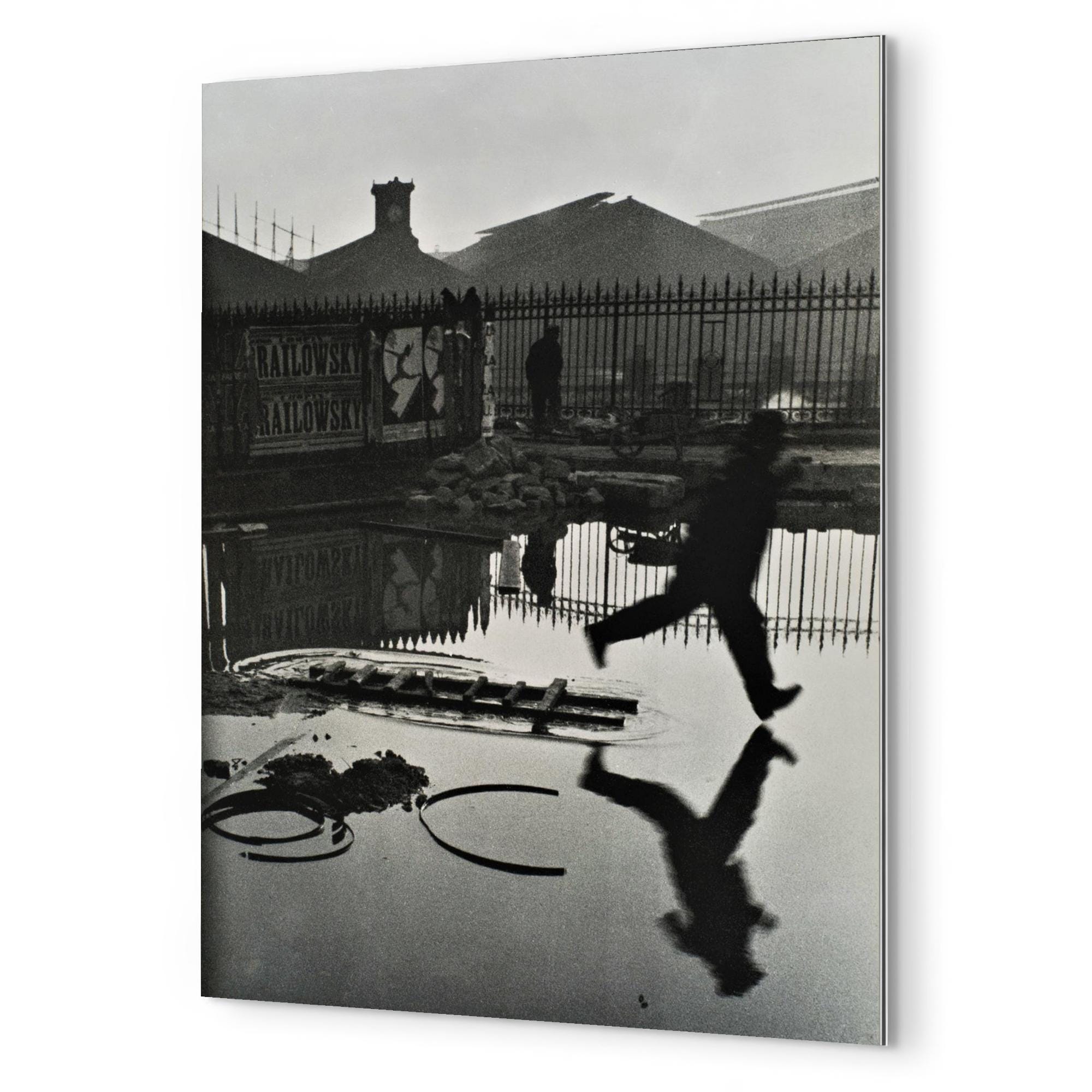 Henri Cartier-bresson Behind the Gare Saint-lazare Metal Print