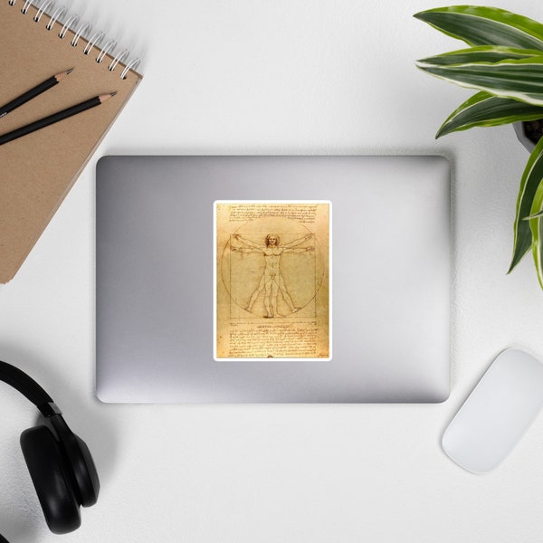 Vitruvian Man by Leonardo da Vinci Sticker
