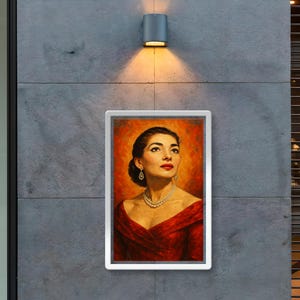 Maria Callas Opera Legend Poster Print | Elegant Vintage Wall Art Decor | Perfect Gift for Music & Art Lovers