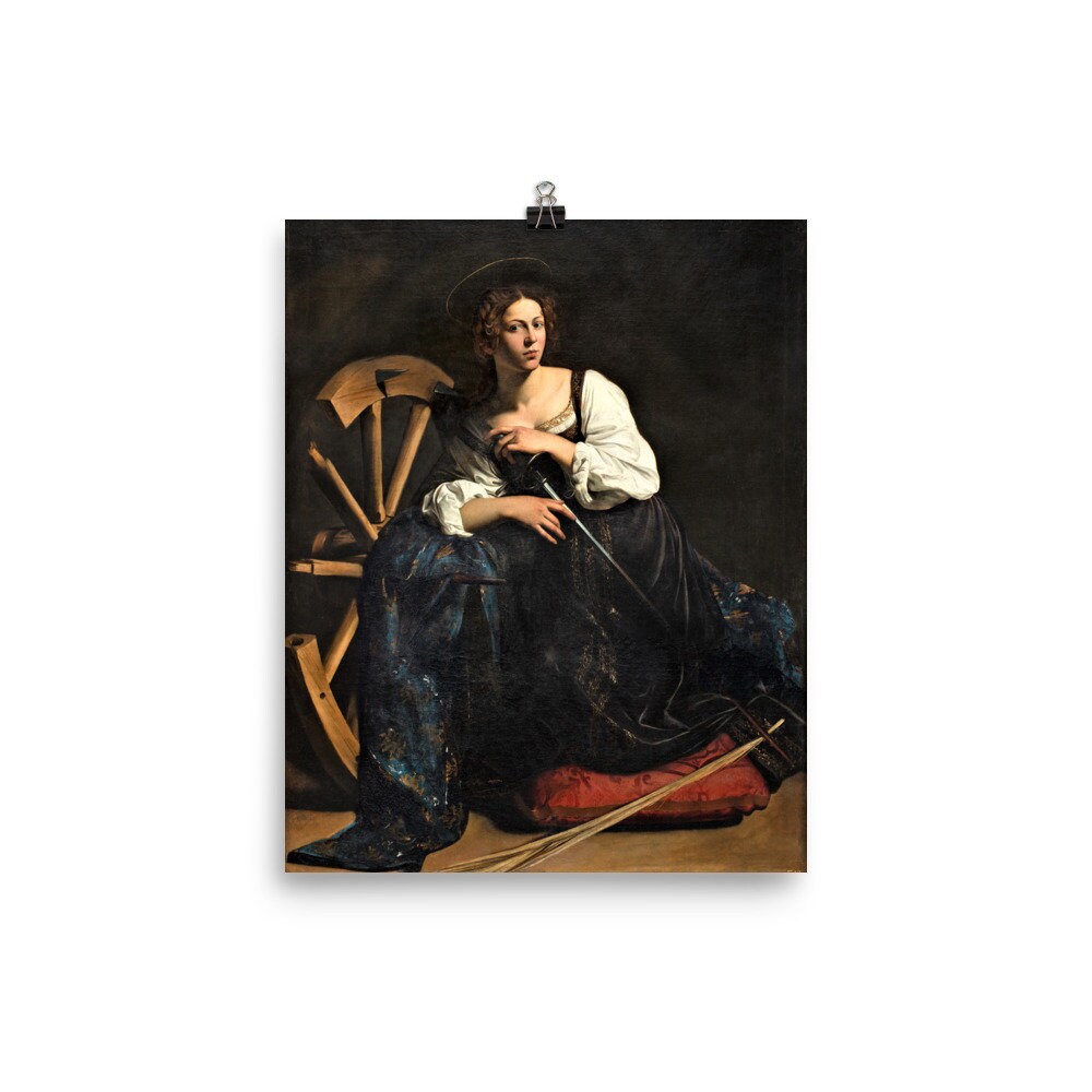 Saint Catherine of Alexandria by Caravaggio Poster Print - Etsy