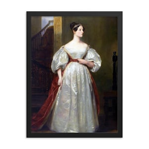 Ada Lovelace Framed Print: Margaret Sarah Carpenter Regency Portrait Computer Pioneer Wall Art