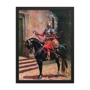Winged Hussar by W. Pawliszak Framed Print