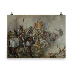 King Henry V - Battle of Agincourt Art Print: Historic Home Decor