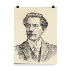 Alberto de Oliveira Vintage Poetry Poster Print – Brazylijska literacka dekoracja ścienna – Niepowtarzalny prezent dla miłośników książek