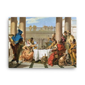 The Banquet of Cleopatra by Giovanni Battista Tiepolo Canvas Print - Canvas Wall Art