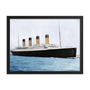 RMS Titanic in Color Framed Print