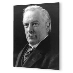 David Lloyd George Metal Print: Vintage British Prime Minister Portrait