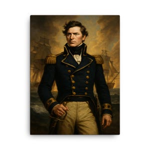Oliver Hazard Perry Canvas Print – Historic Naval Wall Art, Nautical Home Decor, Unique Military History Gift