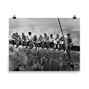 Lunch Atop a Skyscraper Poster Print
