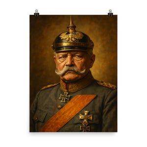 Paul von Hindenburg Poster: Elegant Historical Wall Art for History Buffs