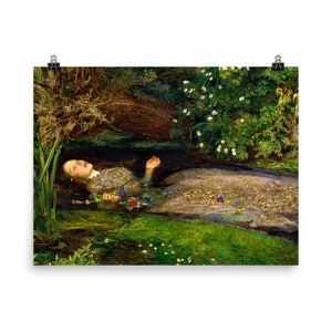 Ophelia by John Everett Millais Poster Print