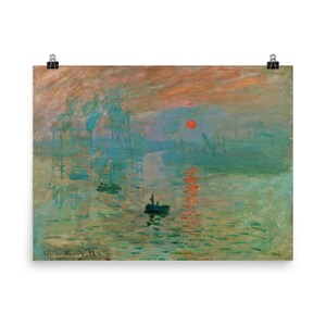 Impression, Sunrise by Claude Monet Poster Print