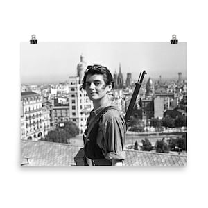 Maria Ginesta in Barcelona During the Spanish Civil War Poster Print