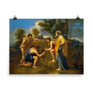 The Arcadian Shepherds by Nicolas Poussin Poster Print