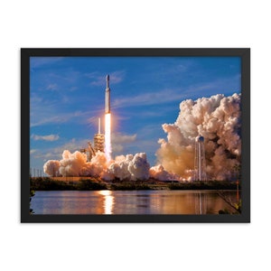 SpaceX Falcon Heavy Launch Framed Print