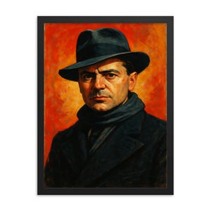 Jean Moulin Framed Print: French Resistance Hero, Vintage History Decor