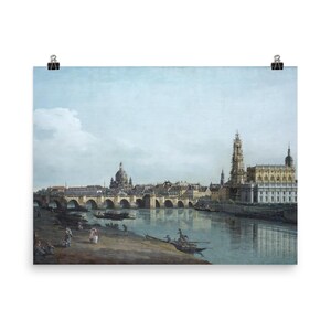 Bellotto Dresden Art Print: Augustus Bridge Elbe River View