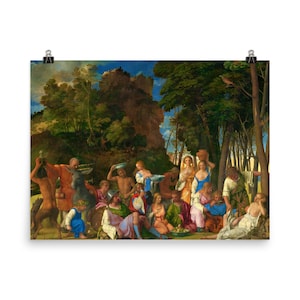 The Feast of the Gods by Giovanni Bellini Poster Print