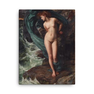 Andromeda Canvas Wall Art by Edward John Poynter – Dramatic Mythological Fine Art Print for Home Decor