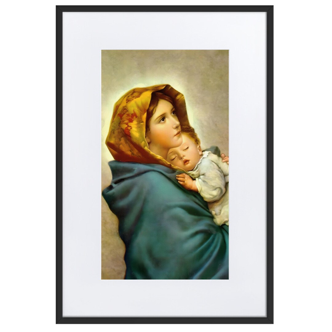 The Madonna of the Street by Roberto Ferruzzi Framed Print With Mat - Etsy