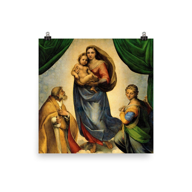 Sistine Madonna by Raphael Poster Print - Etsy