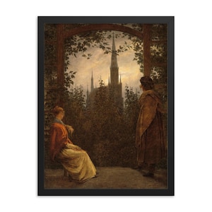Framed Landscape Art Print: Caspar David Friedrich, German Romanticism