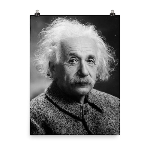 Albert Einstein 3D Poster Wall Art Decor Framed Print Etsy
