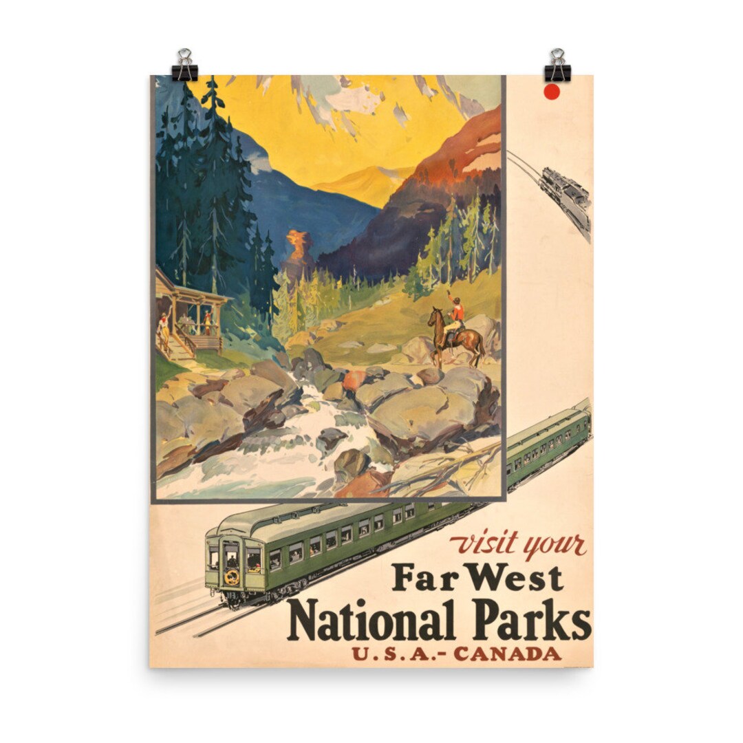 National Parks Travel Poster Print - Etsy