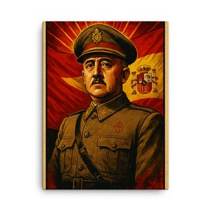 Francisco Franco Canvas Print: Historic Spanish Dictator Portrait