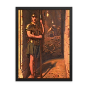 Faithful Unto Death by Edward John Poynter Framed Print