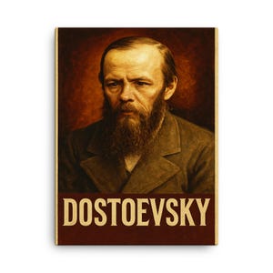 Dostoevsky Portrait Canvas Print: Literary Icon Wall Art