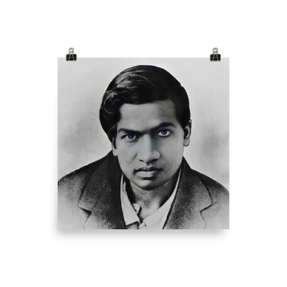 Impresión del cartel de Srinivasa Ramanujan - Etsy España
