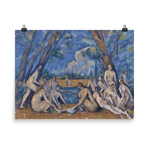 The Large Bathers by Paul Cezanne Poster Print