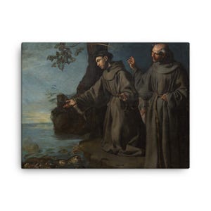 Canvasafdruk Sint-Antonius van Padua: devotionele katholieke muurkunst erfstuk