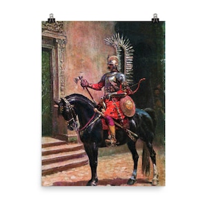 Winged Hussar by W. Pawliszak Poster Print