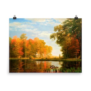 Herbstwald von Albert Bierstadt Poster Print