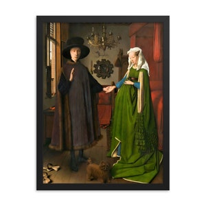 Arnolfini Portrait by Jan Van Eyck Framed Print