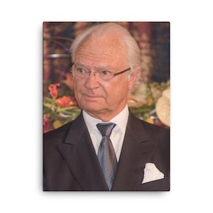 King Carl XVI Gustaf of Sweden Canvas Print – Canvas Wall Art