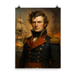 Thomas Cochrane Naval Hero Poster: Nautical History Wall Art