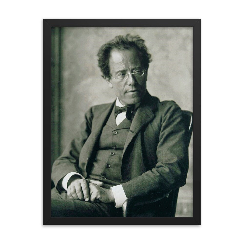 Gustav Mahler gerahmter Druck