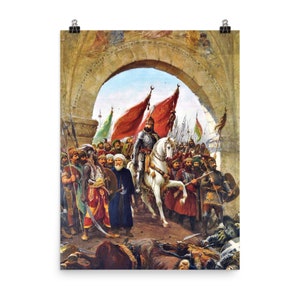 Impresión del cartel del sultán Mehmed II
