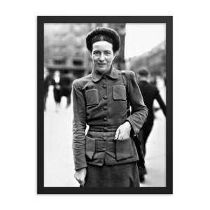 Simone de Beauvoir Framed Print